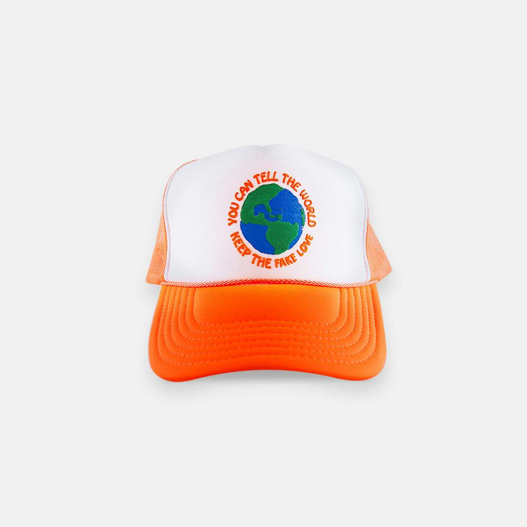 Fake Love Trucker Hat - Orange